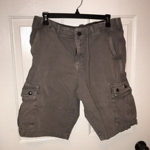 Lucky Brand mens gray cargo shorts!